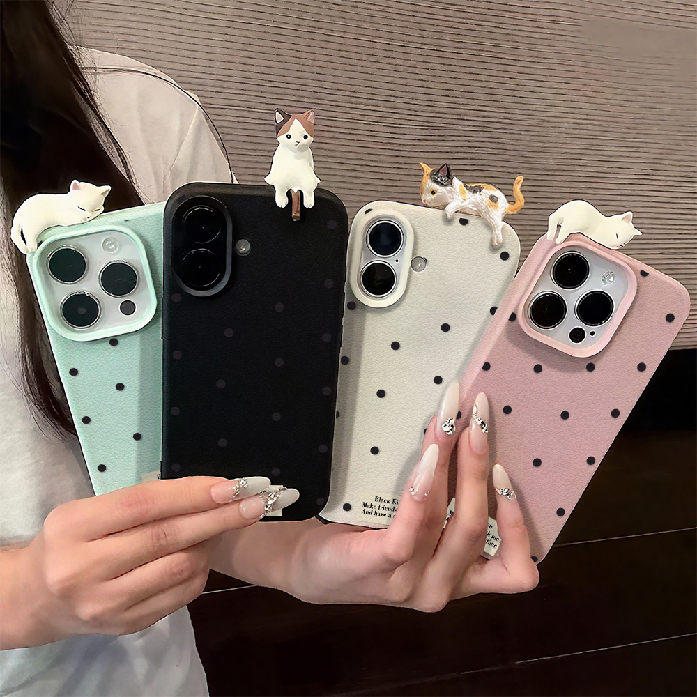 Phone Cases Cat - Sevimli 3D Kedi Desenli Kılıf iPhone