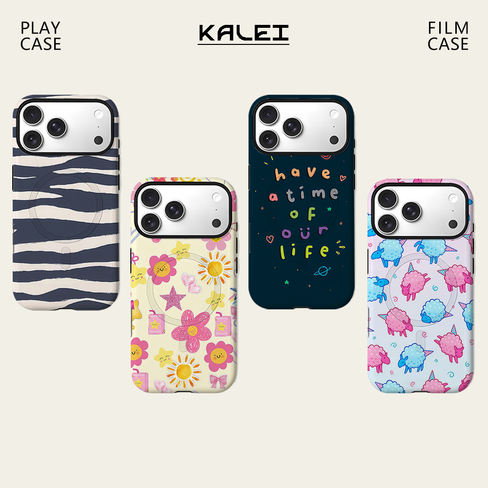 Phone Cases Zebra - El Çizimi Zebra Desenli Manyetik Telefon
