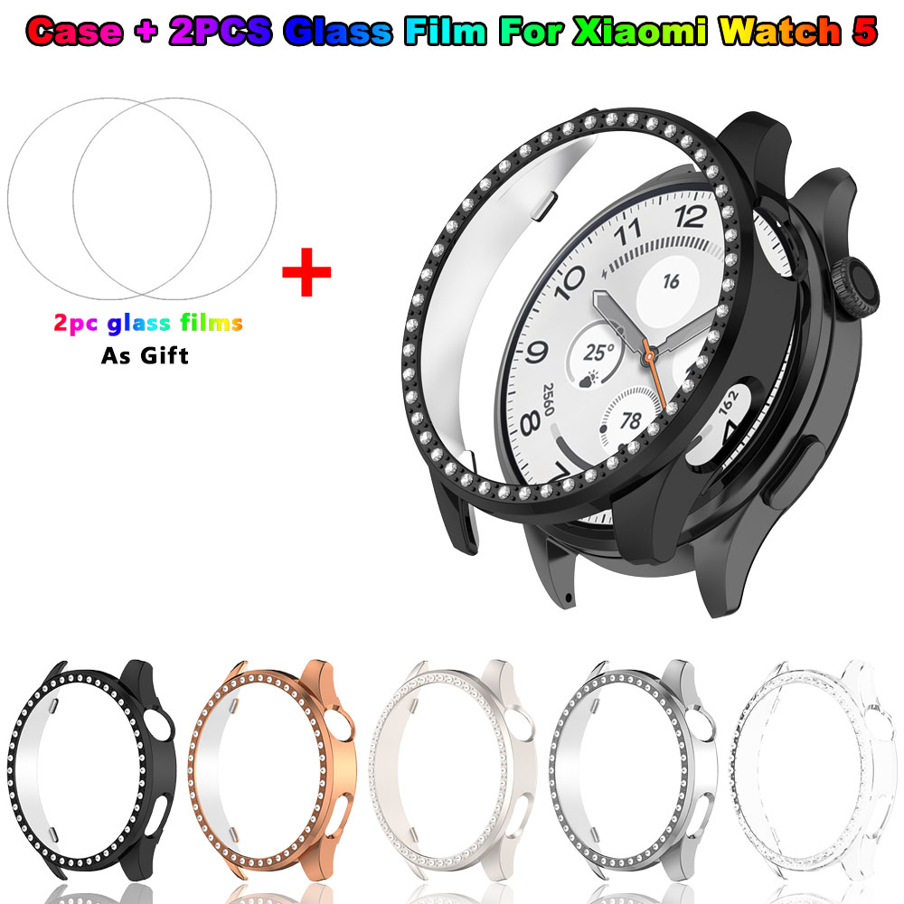 Phone Cases Android - Xiaomi Watch 5 için Bling PC
