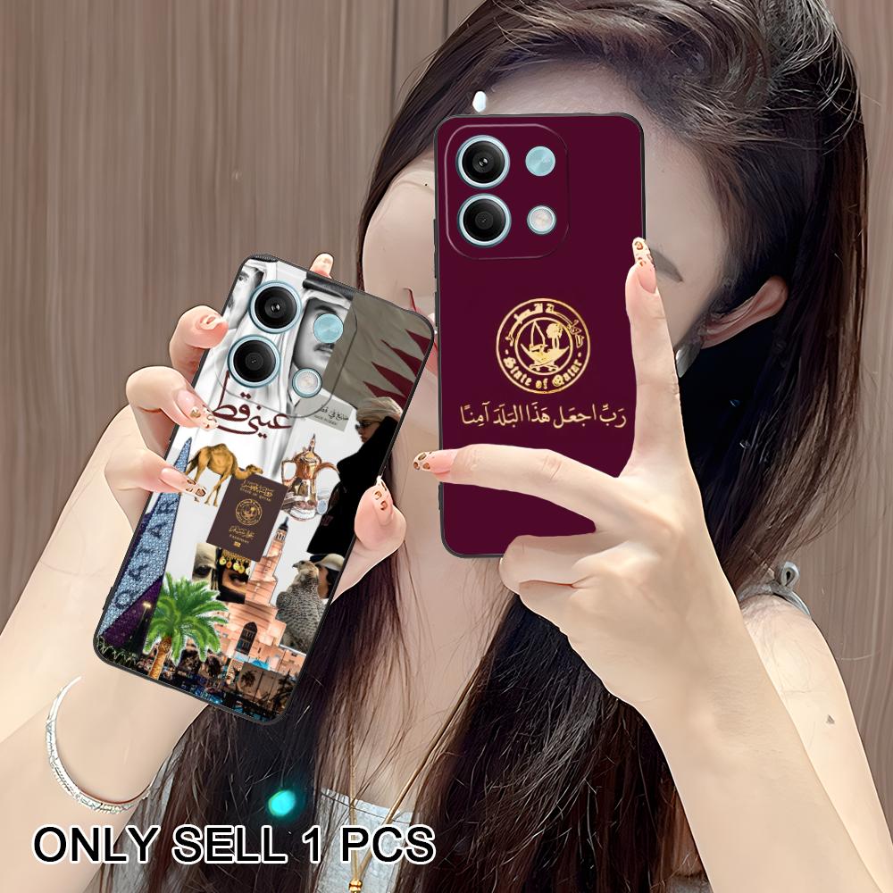 Phone Cases Qatar - Katar Bayraklı Mat TPU Cep Telefonu