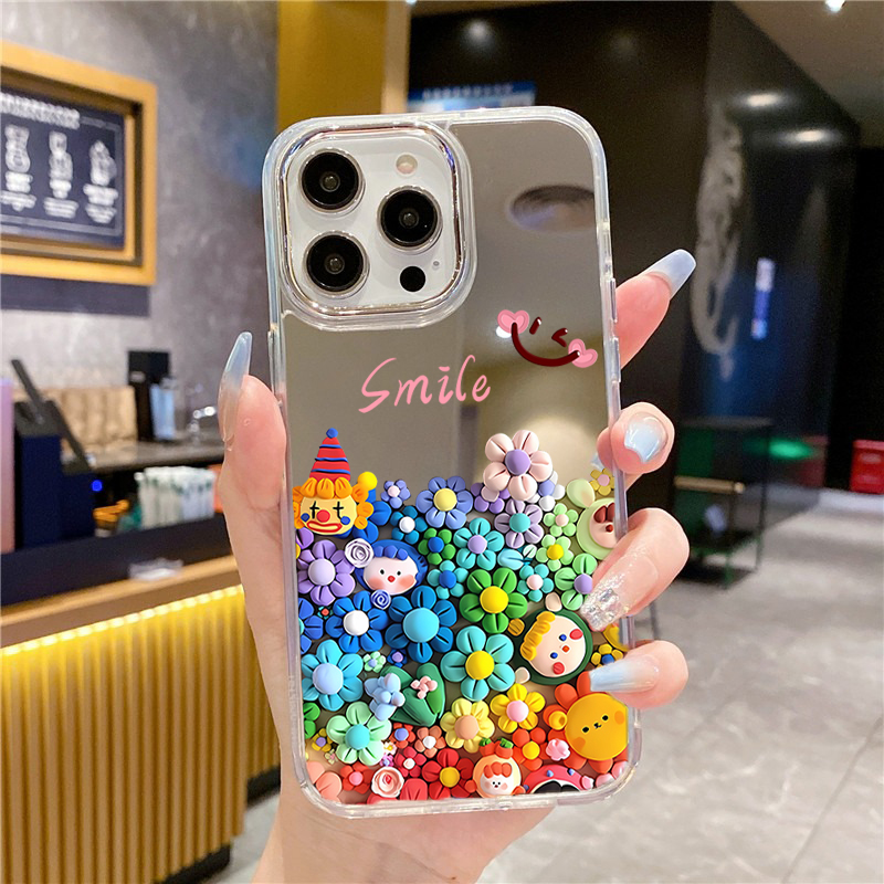 Sevimli Çiçek Makyaj Aynası Te - Phone Cases Aesthetic incelemesi ve fiyatı