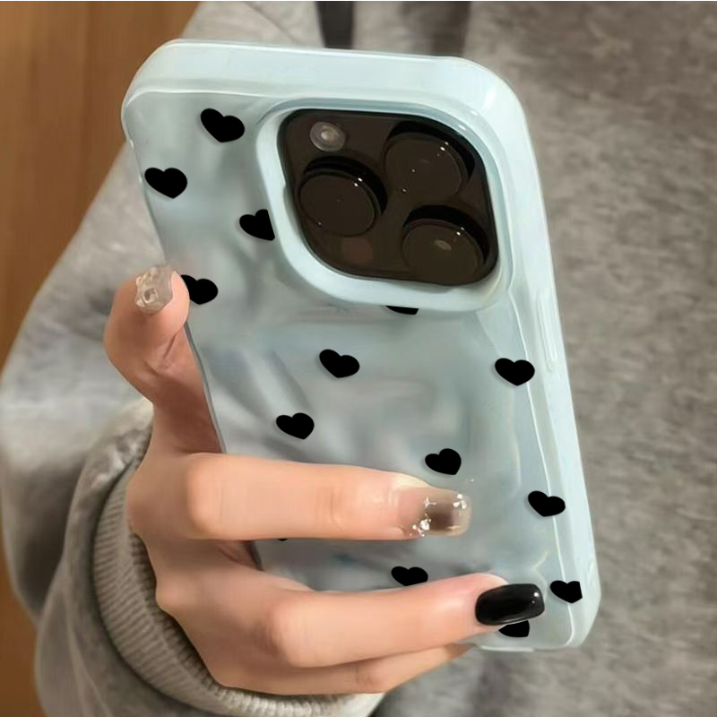 Estetik Şirin Siyah Kalp Darbe - Phone Cases Aesthetic incelemesi ve fiyatı