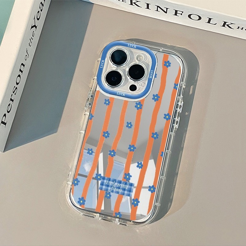 Mavi Çizgili Çiçek Desenli Ayn - Phone Cases Blue incelemesi ve fiyatı