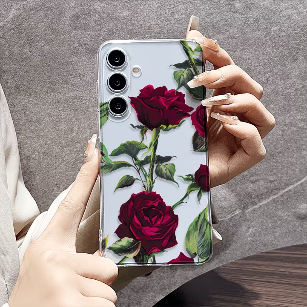 Estetik Kırmızı Gül Çiçekli Te - Phone Cases Aesthetic incelemesi ve fiyatı
