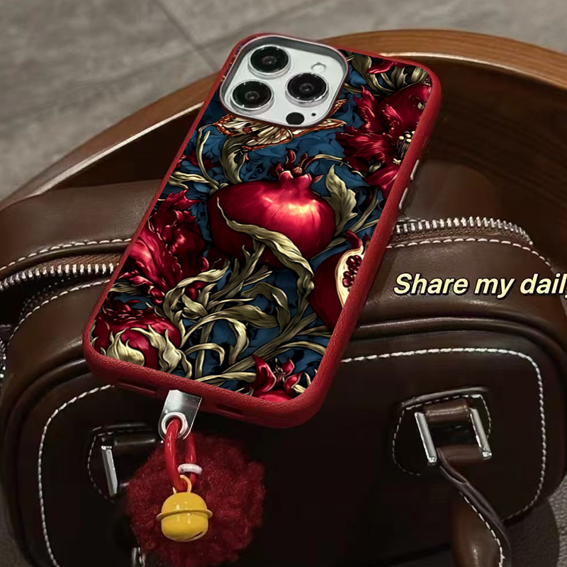 Vintage Nar Desenli TPU Sanats - Phone Cases Aesthetic incelemesi ve fiyatı