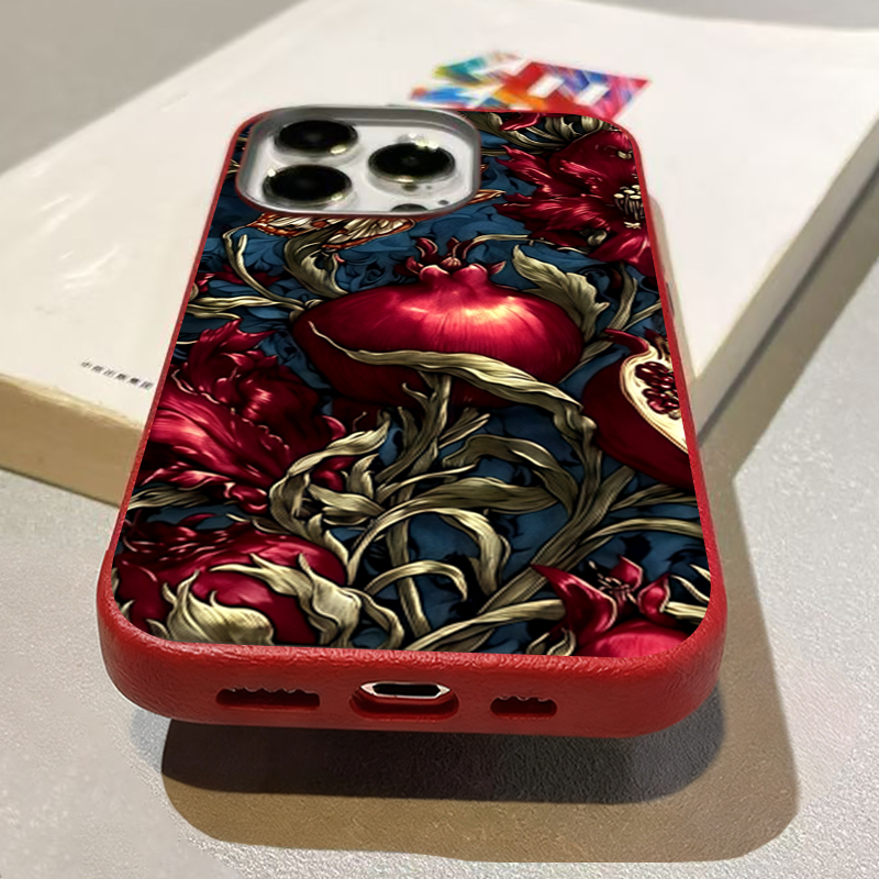 Vintage Nar Desenli TPU Sanats - Phone Cases Aesthetic incelemesi ve fiyatı