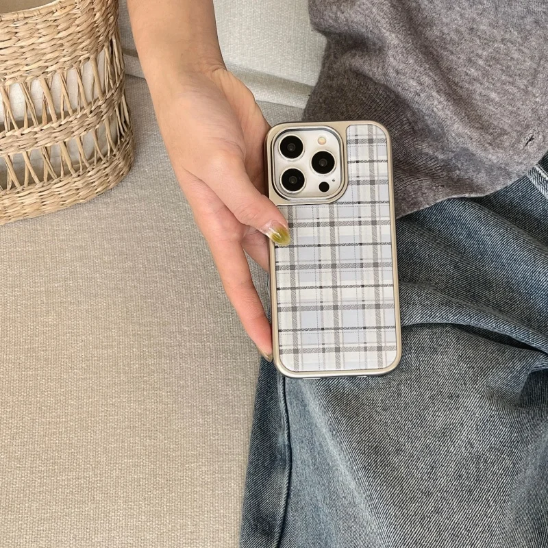 Kore Tarzı Epoksi Mavi Ekose D - Phone Cases Blue incelemesi ve fiyatı