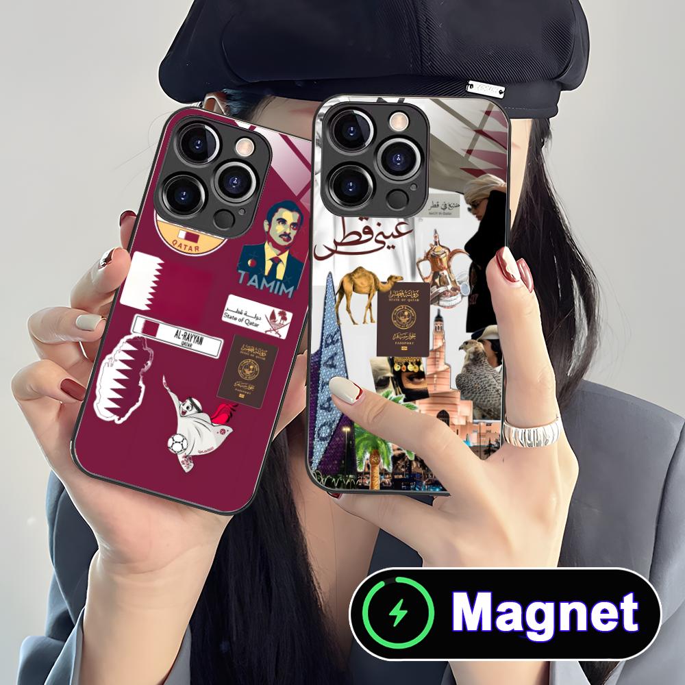 Katar Bayraklı Cam MagSafe iPh - Phone Cases Qatar incelemesi ve fiyatı