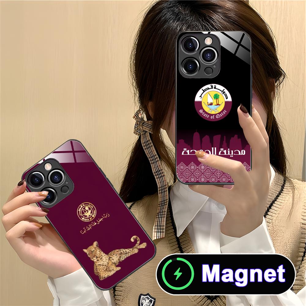 Katar Bayraklı Cam MagSafe iPh - Phone Cases Qatar incelemesi ve fiyatı