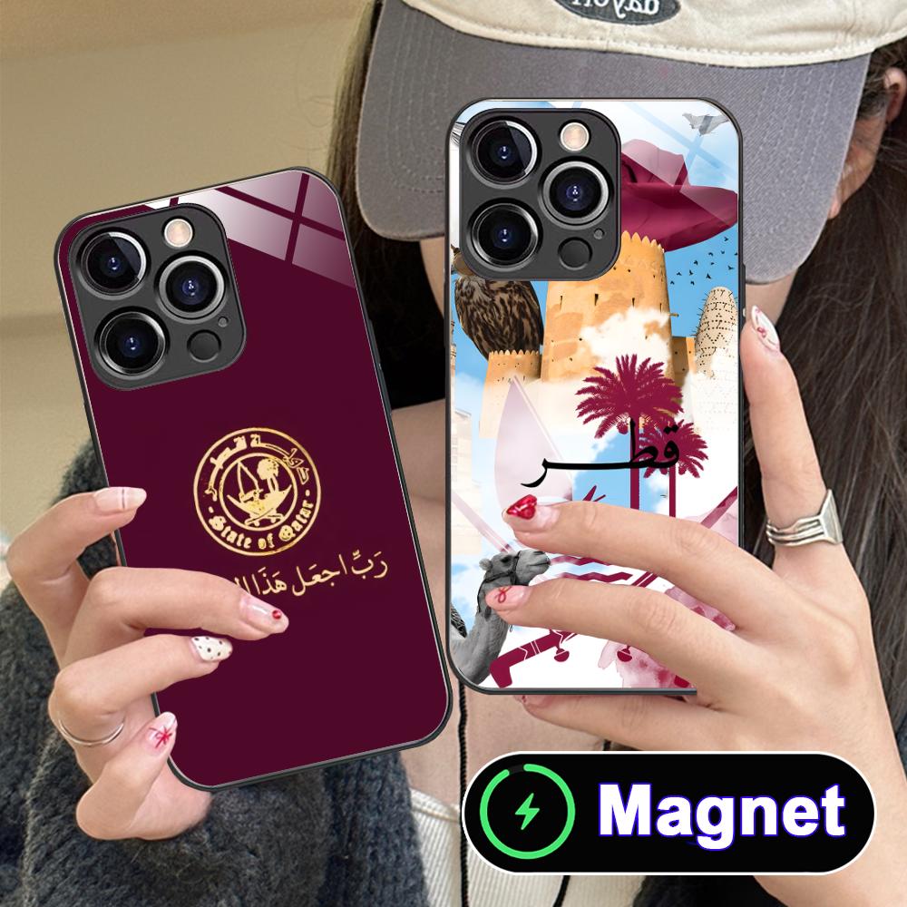 Katar Bayraklı Cam MagSafe iPh - Phone Cases Qatar incelemesi ve fiyatı