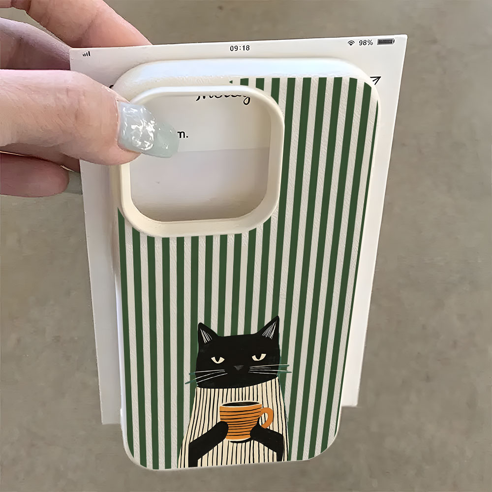 Komik Kahve Kedisi Desenli Lyc - Phone Cases Quirky incelemesi ve fiyatı