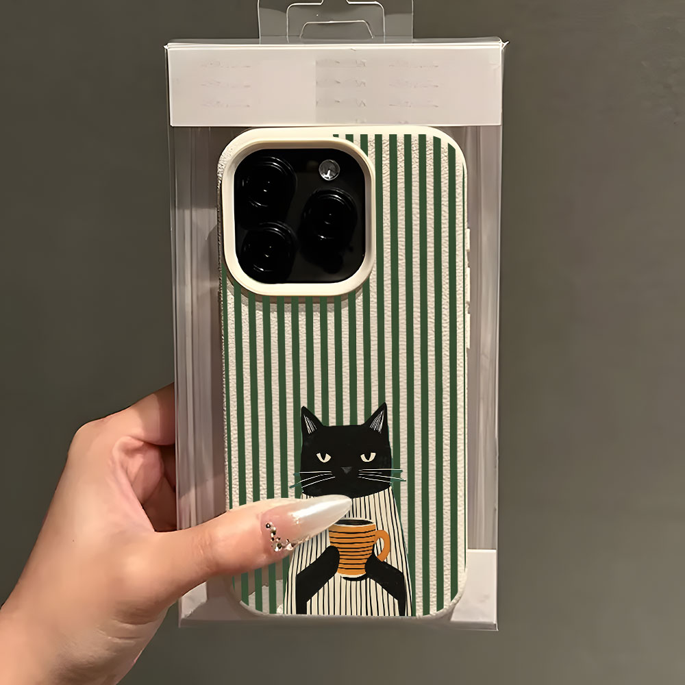 Komik Kahve Kedisi Desenli Lyc - Phone Cases Quirky incelemesi ve fiyatı