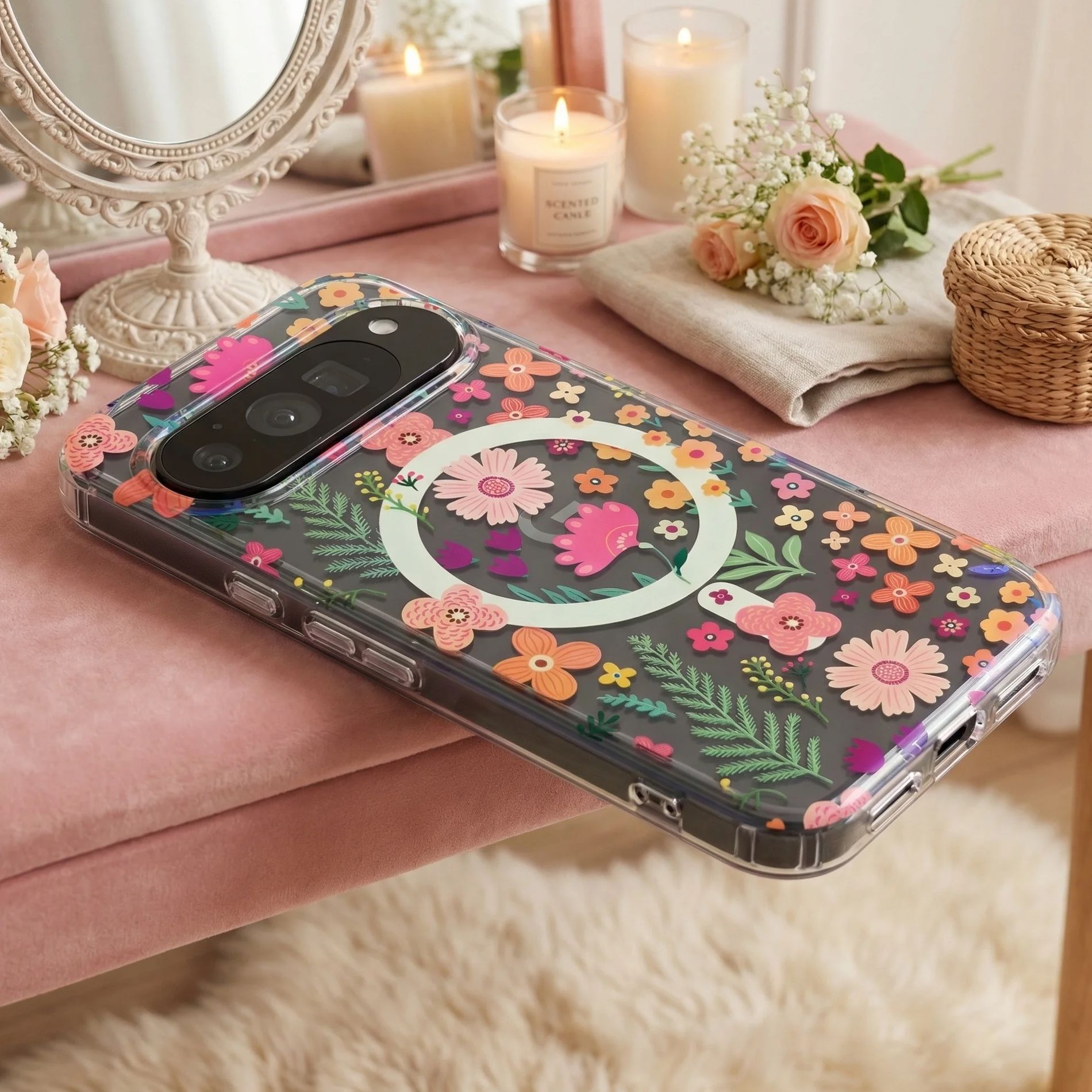 Lüks Bahar Temalı Simli Baskıl - Phone Cases Aesthetic incelemesi ve fiyatı