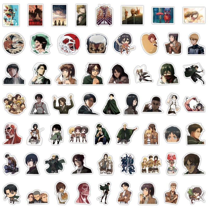 60 adet Titan Anime çıkartmala - Phone Cases Aesthetic incelemesi ve fiyatı