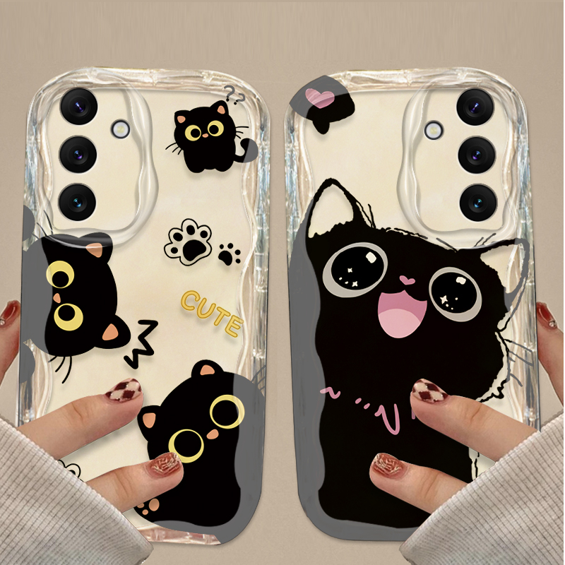 Sevimli Büyük Gözlü Siyah Kedi - Phone Cases A14 Samsung incelemesi ve fiyatı