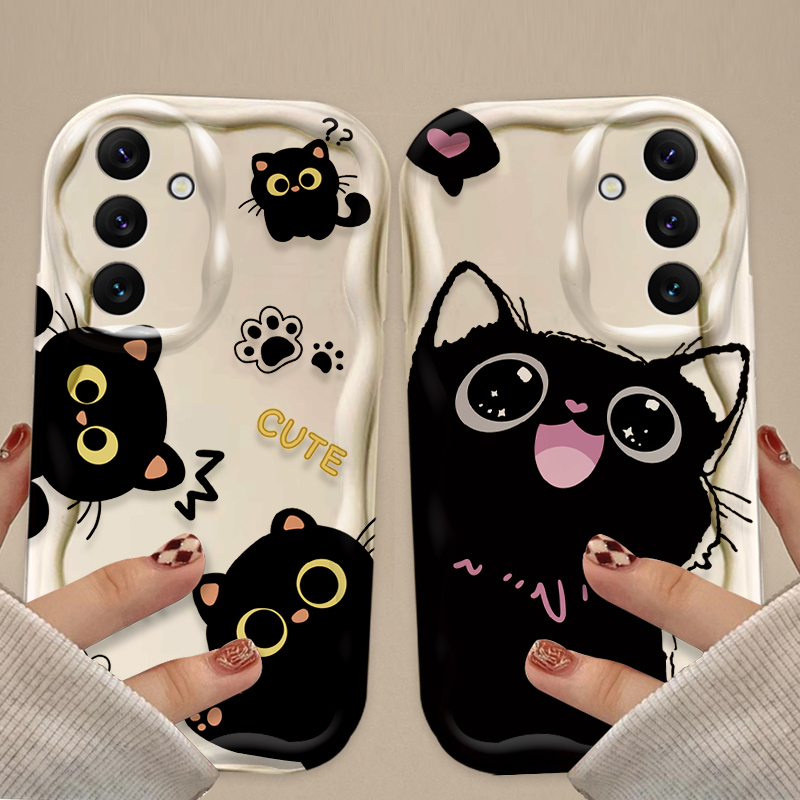 Sevimli Büyük Gözlü Siyah Kedi - Phone Cases A14 Samsung incelemesi ve fiyatı