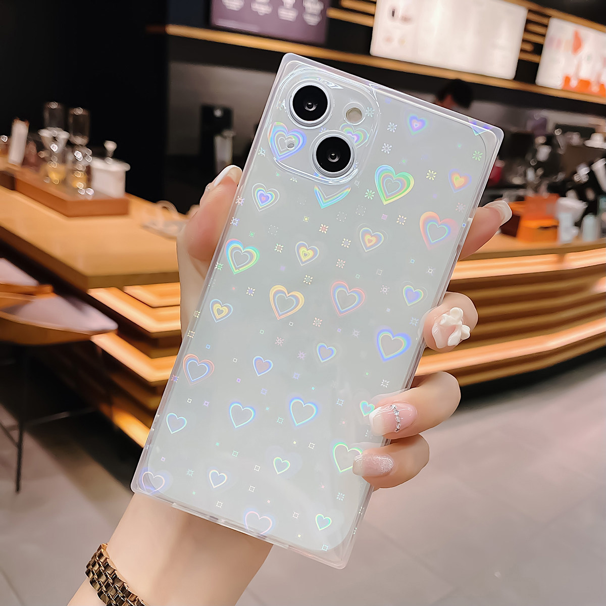 Kadınlar İçin Kalp Şeklinde Te - Glitter Shockproof Case incelemesi ve fiyatı