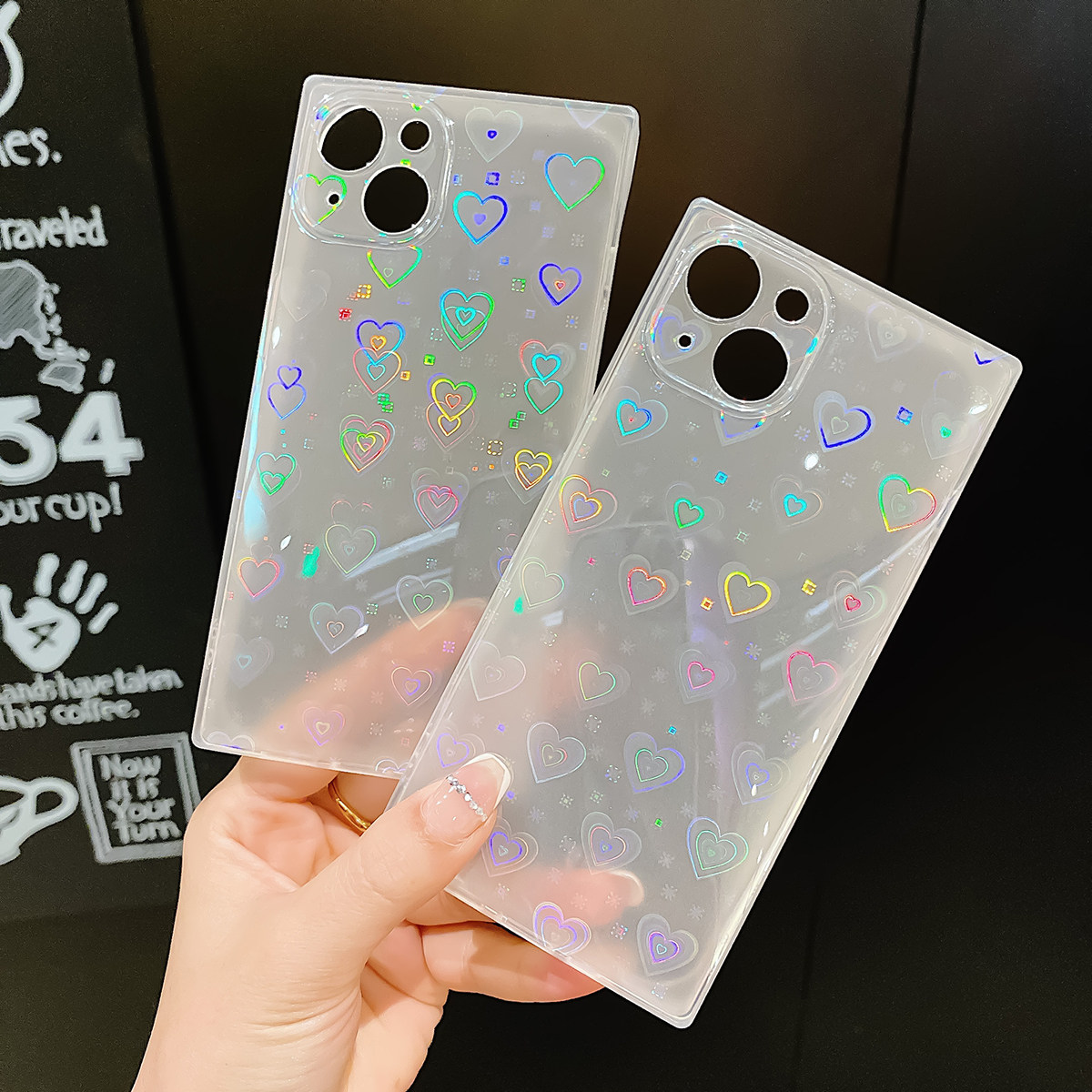 Kadınlar İçin Kalp Şeklinde Te - Glitter Shockproof Case incelemesi ve fiyatı