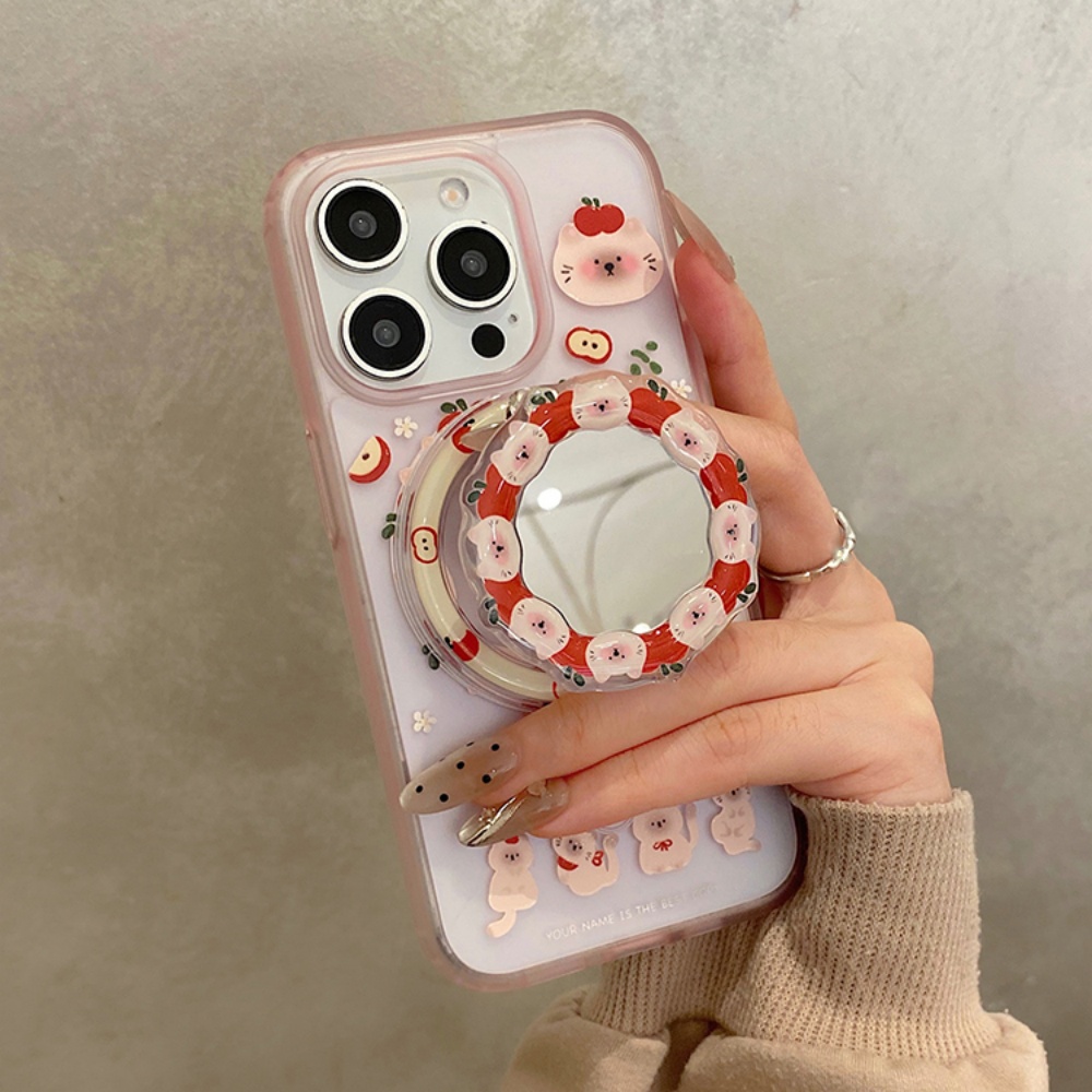 Kore Sevimli Apple Kitty Magsa - Phone Cases Quirky incelemesi ve fiyatı
