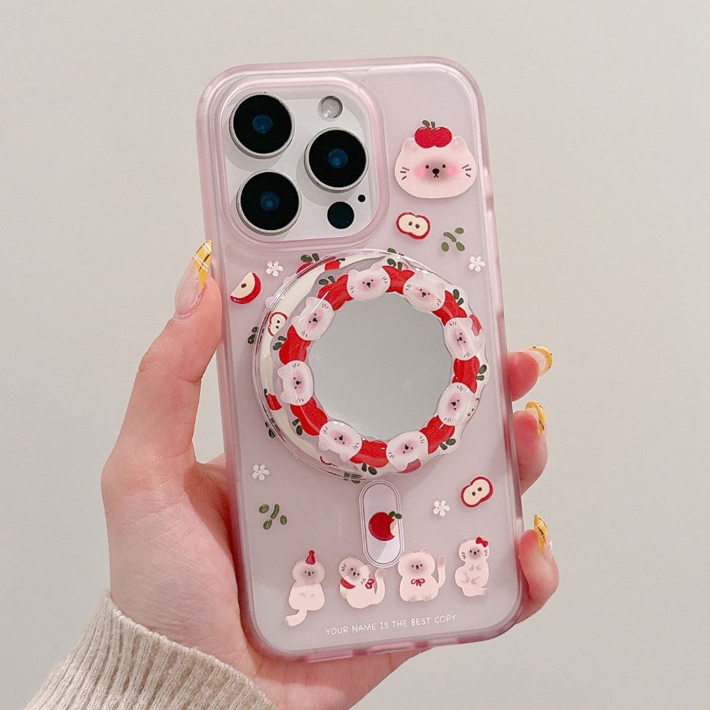 Kore Sevimli Apple Kitty Magsa - Phone Cases Quirky incelemesi ve fiyatı