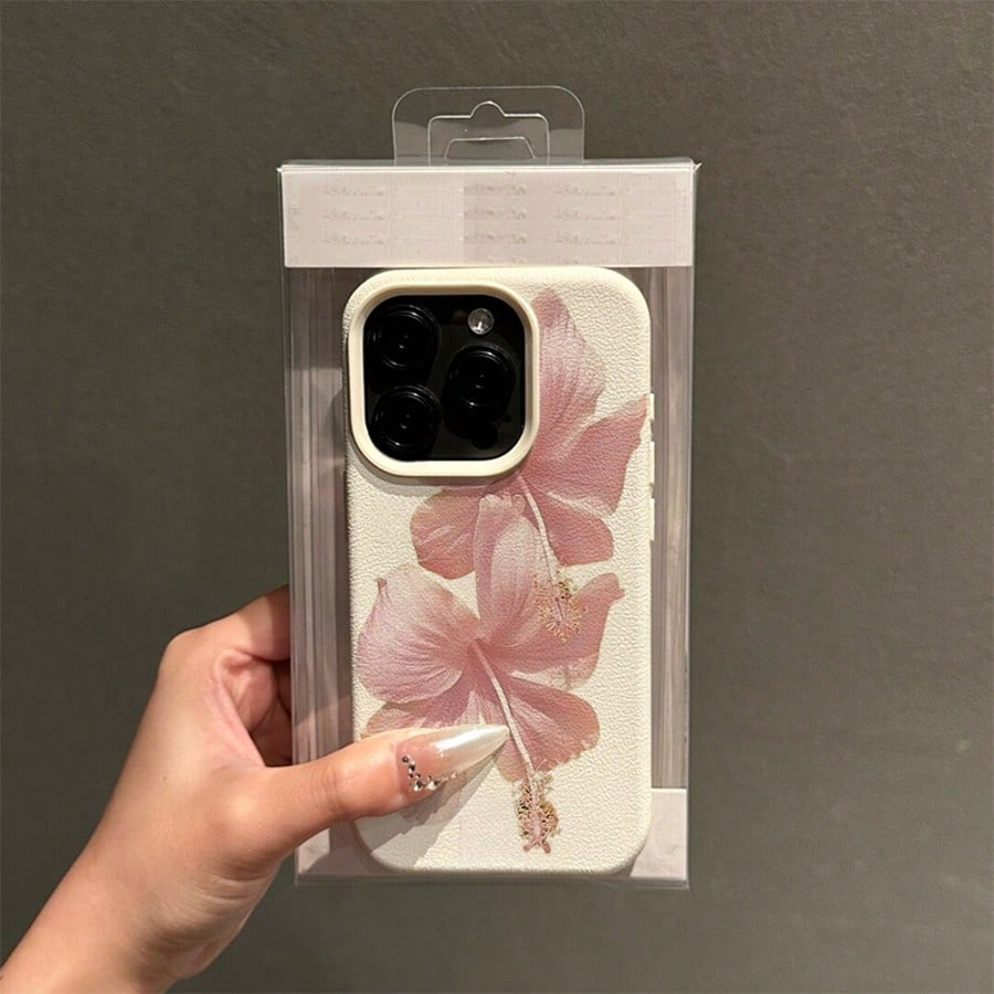 Pembe Hibiskus Zarif Yüksek Es - Phone Cases Aesthetic incelemesi ve fiyatı