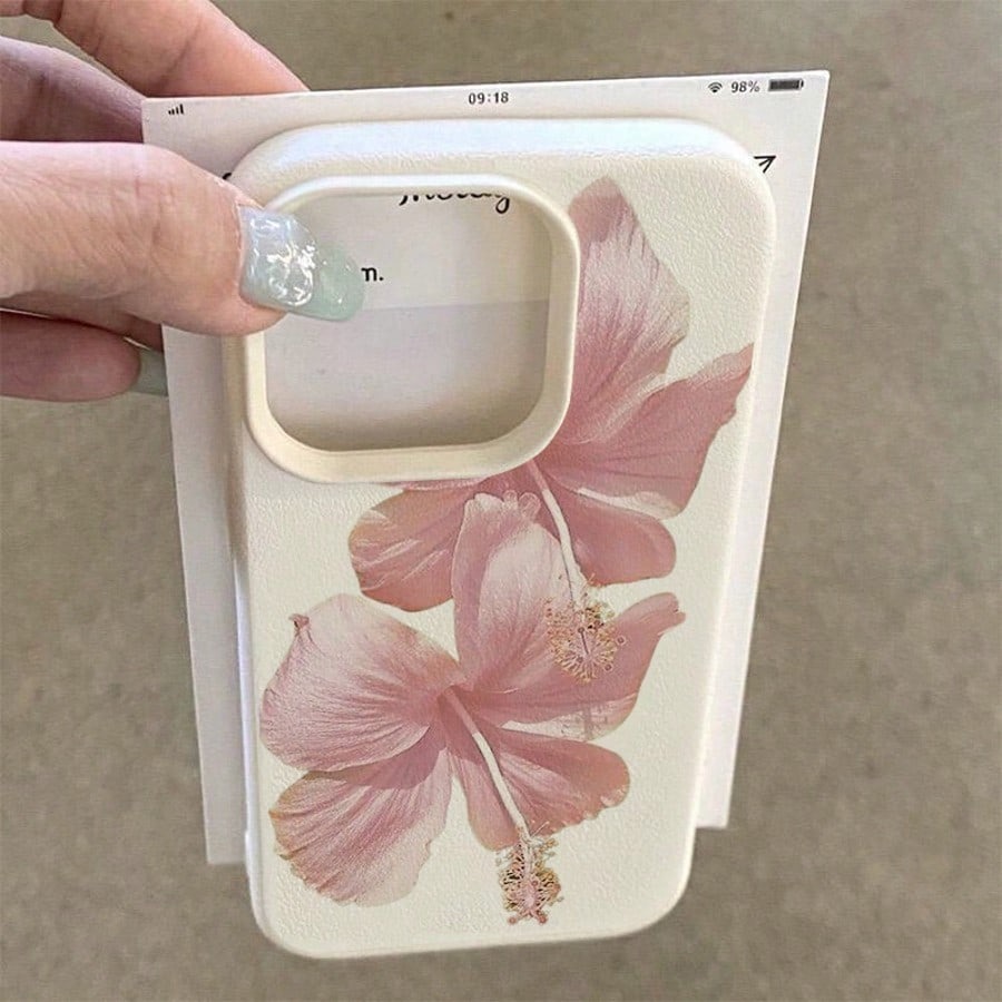 Pembe Hibiskus Zarif Yüksek Es - Phone Cases Aesthetic incelemesi ve fiyatı