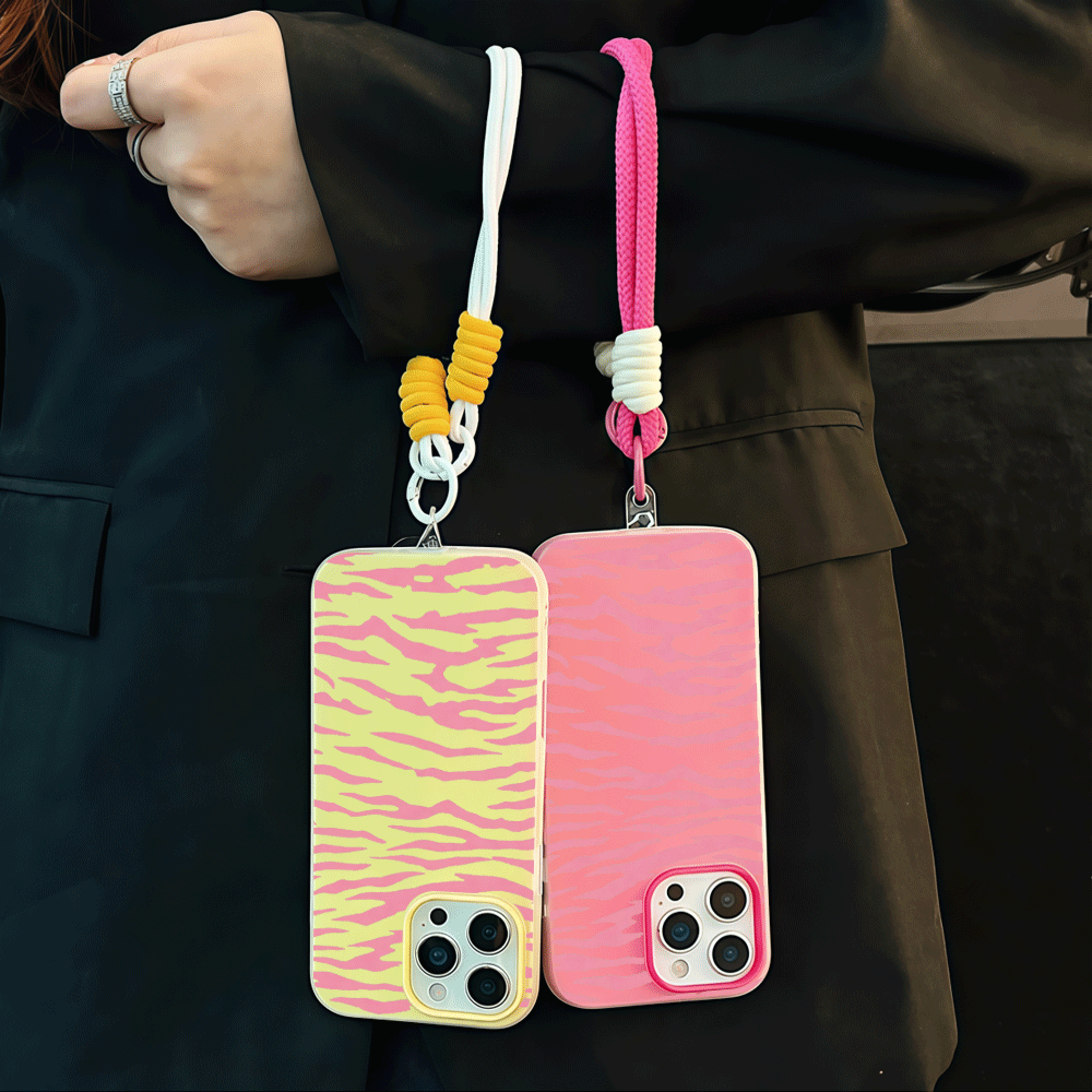 Kordonlu Y2K Pembe Zebra Desen - Phone Cases Zebra incelemesi ve fiyatı