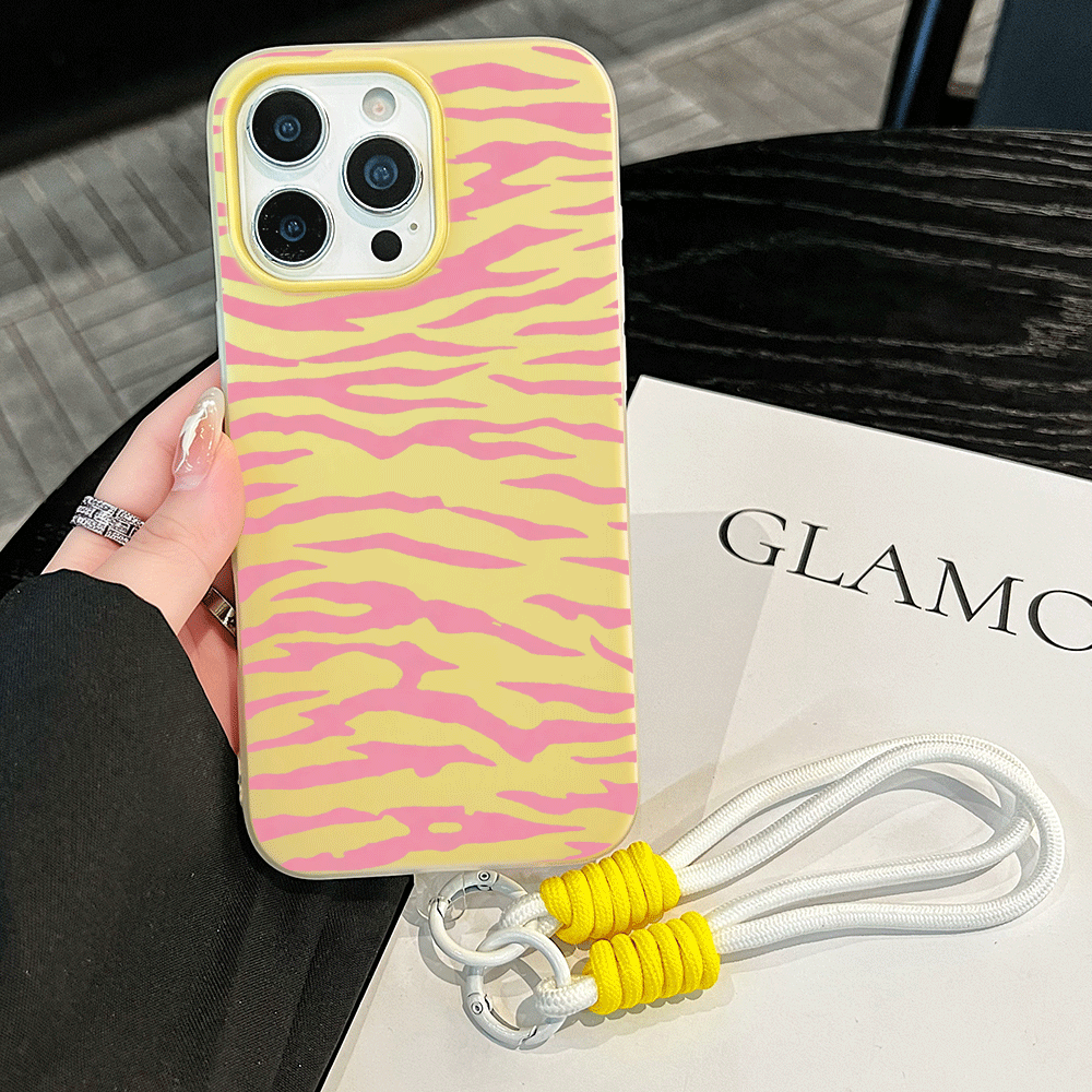 Kordonlu Y2K Pembe Zebra Desen - Phone Cases Zebra incelemesi ve fiyatı
